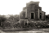 Asiago devastata dai bombardamenti 